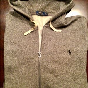 Polo by Ralph Lauren Men's Gray Zip-Up Sweater